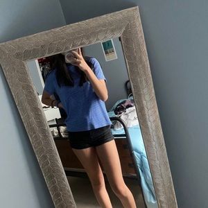 vintage karen scott striped blue shirt